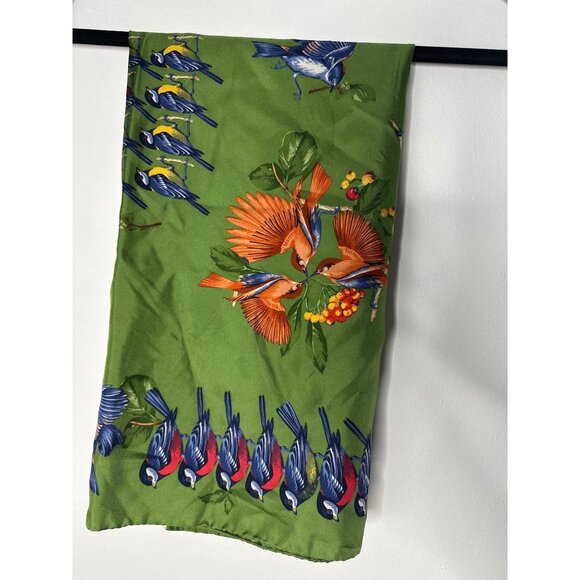 Talbots 100% Silk Bird Print Blouse Women’s Nature-Inspired Cottagecore Chic Y2K - Picture 1 of 6